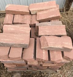 RED STRIPSTONE WALL STONE (4